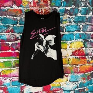 Elton John Sleeveless Graphic Tank Top Shirt Size XS